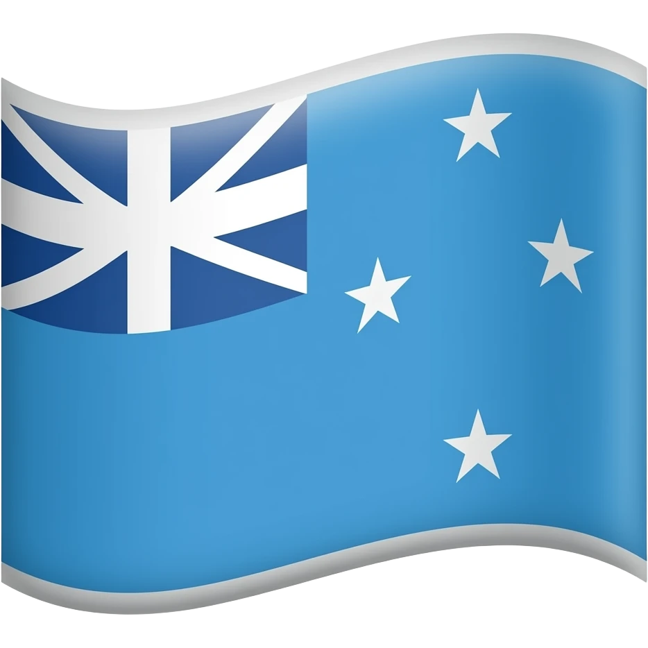 A blue flag emoji