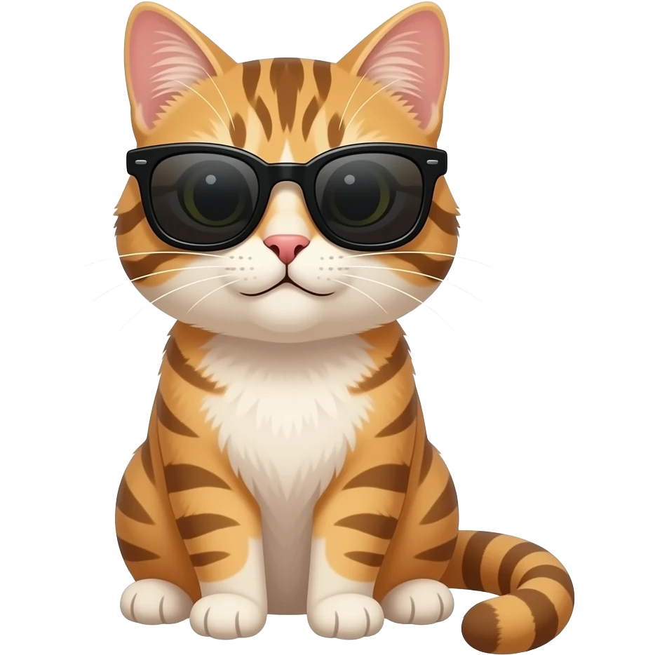 Cat wearing sunglasses emoji