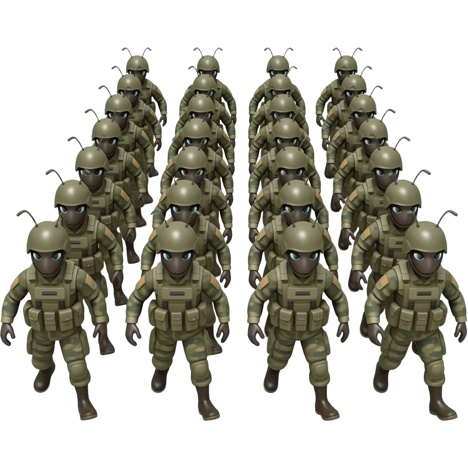 Army of ant marine emoji