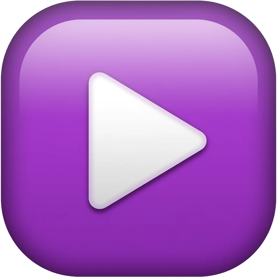 wanted an emoji of a purple background and a white play button that we have in video emoji