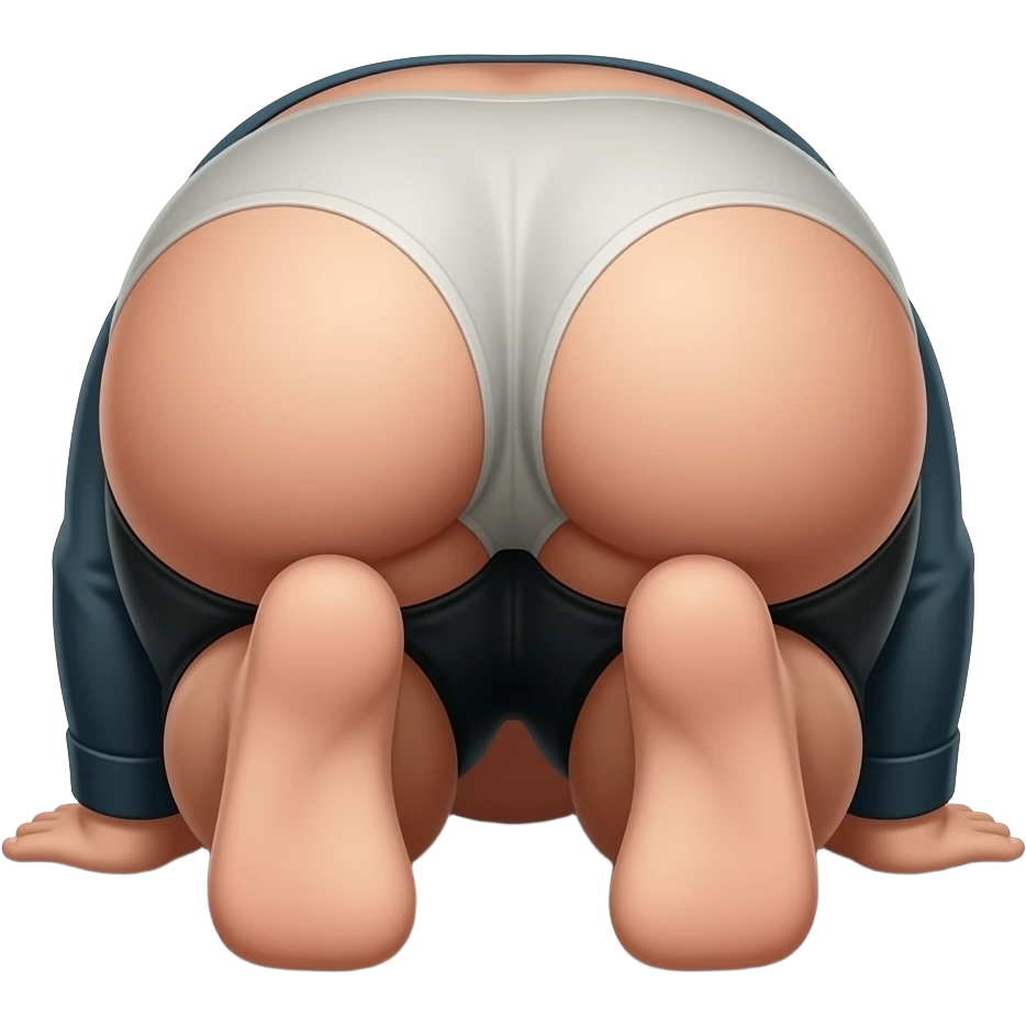 face plant on big booty from behind emoji