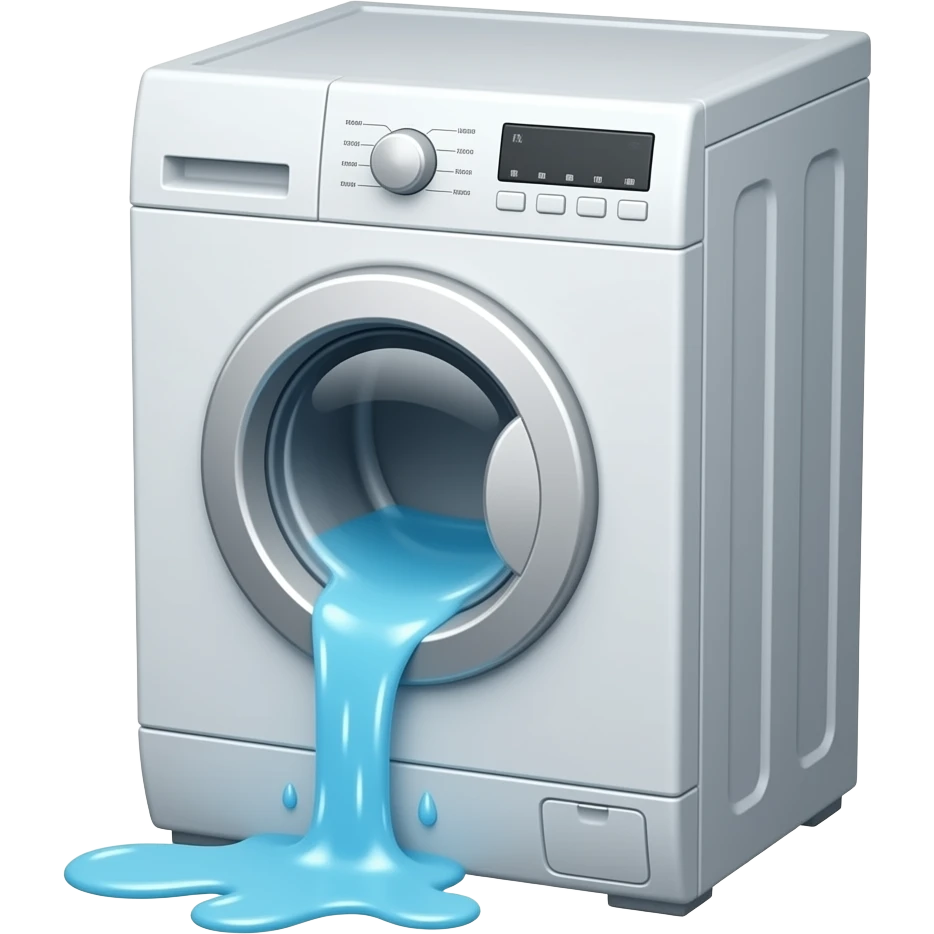 the washing machine was leaking emoji