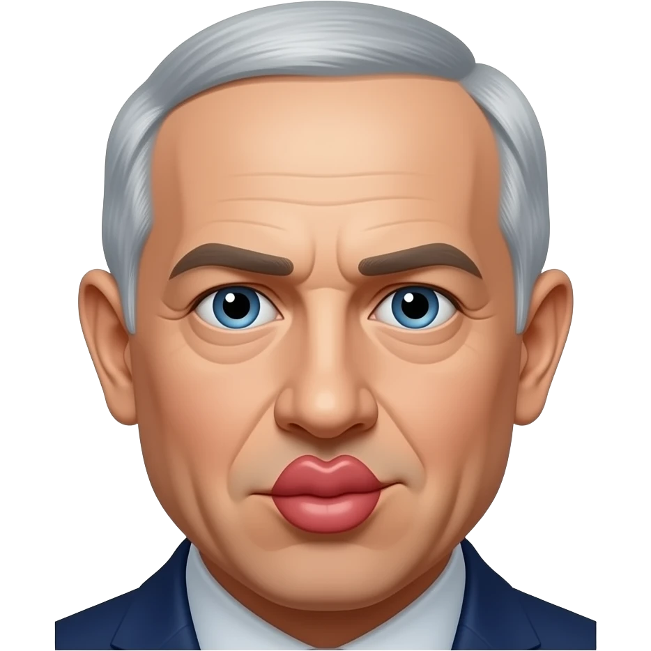 Squeezie embrasse netanyahu emoji
