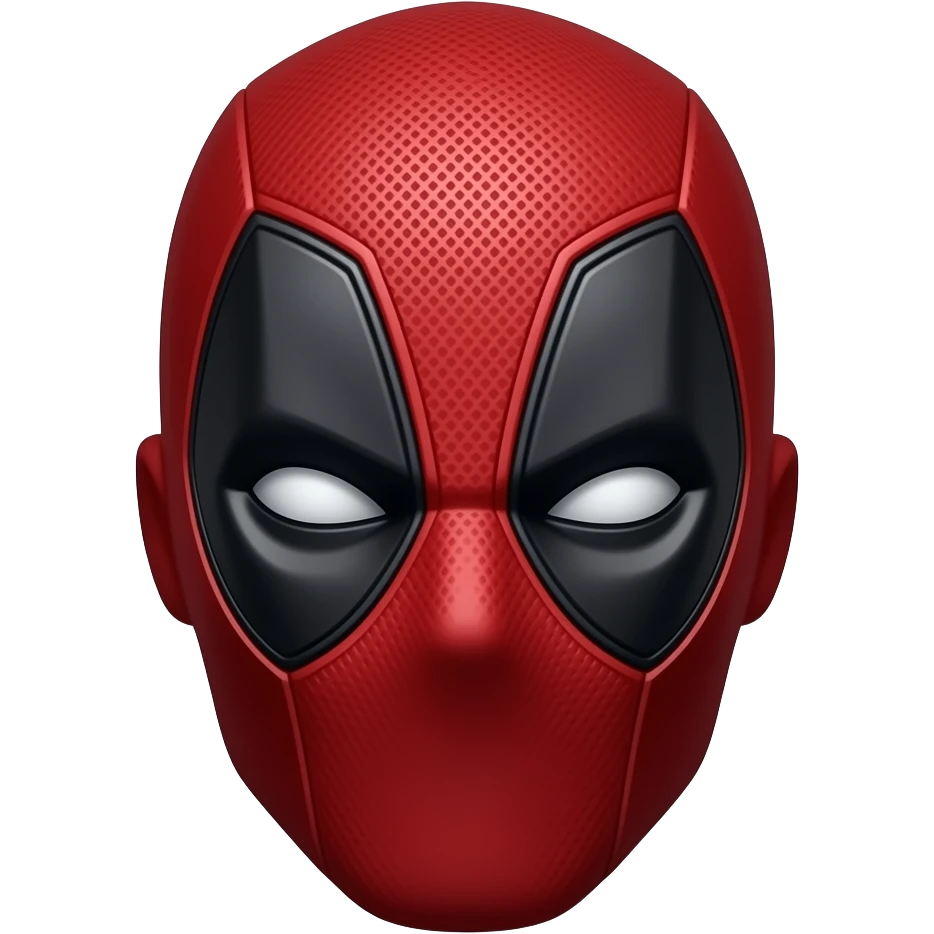 Deadpool head without background emoji