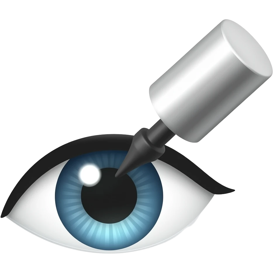 one eye liner emoji
