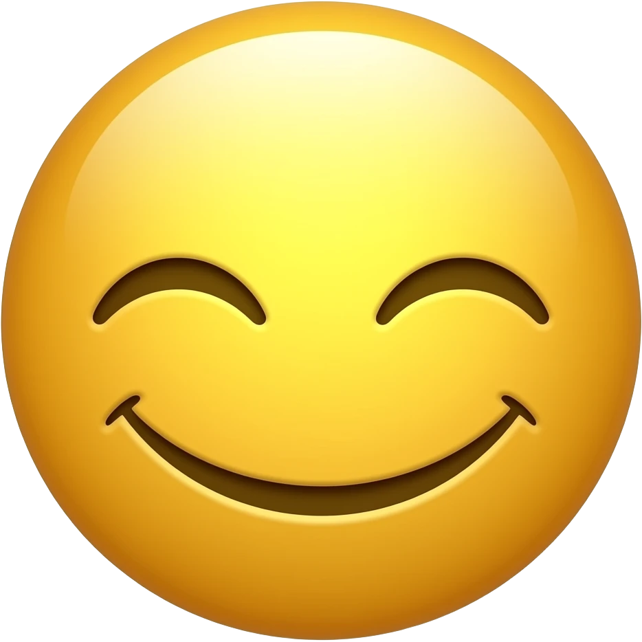 El mismo emoji pero sus ojos que estén cerrados emoji