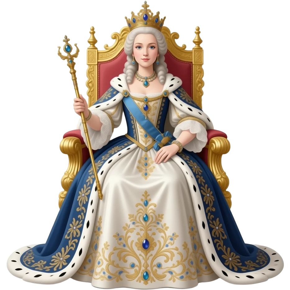 A 1700 queen emoji