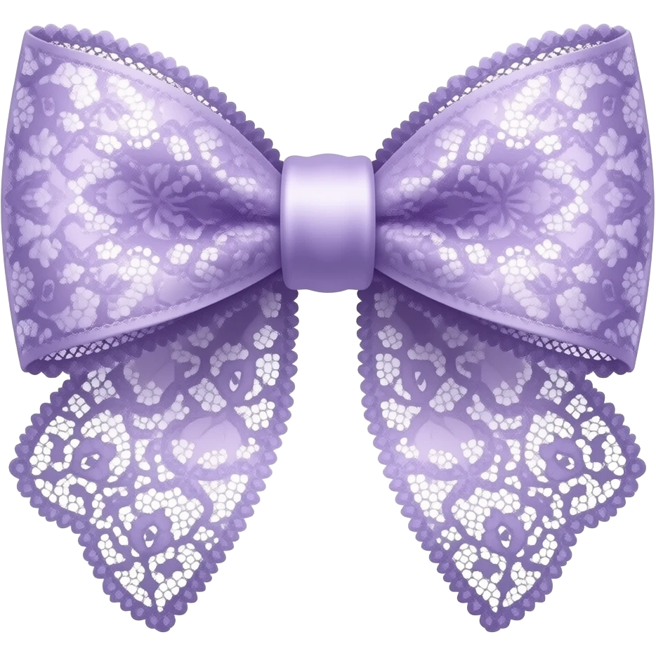 light purple ombre violet pastel  with  hyacinth rococo style pattern on bow lace coquette bow emoji