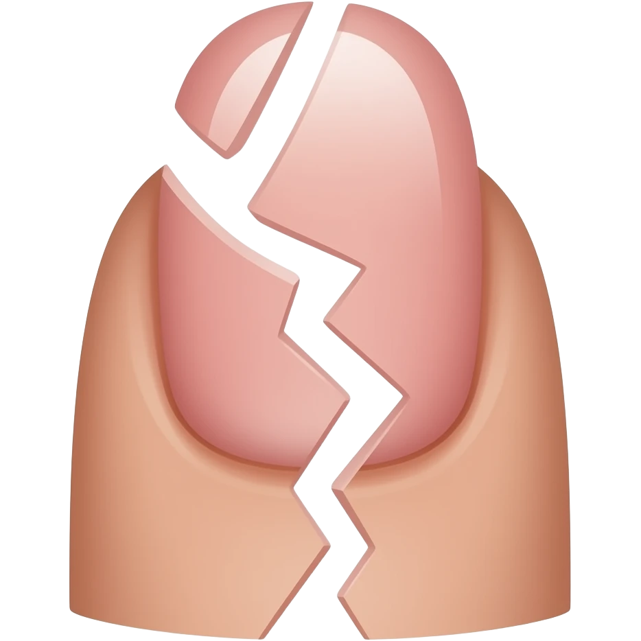 Unhas quebradas emoji