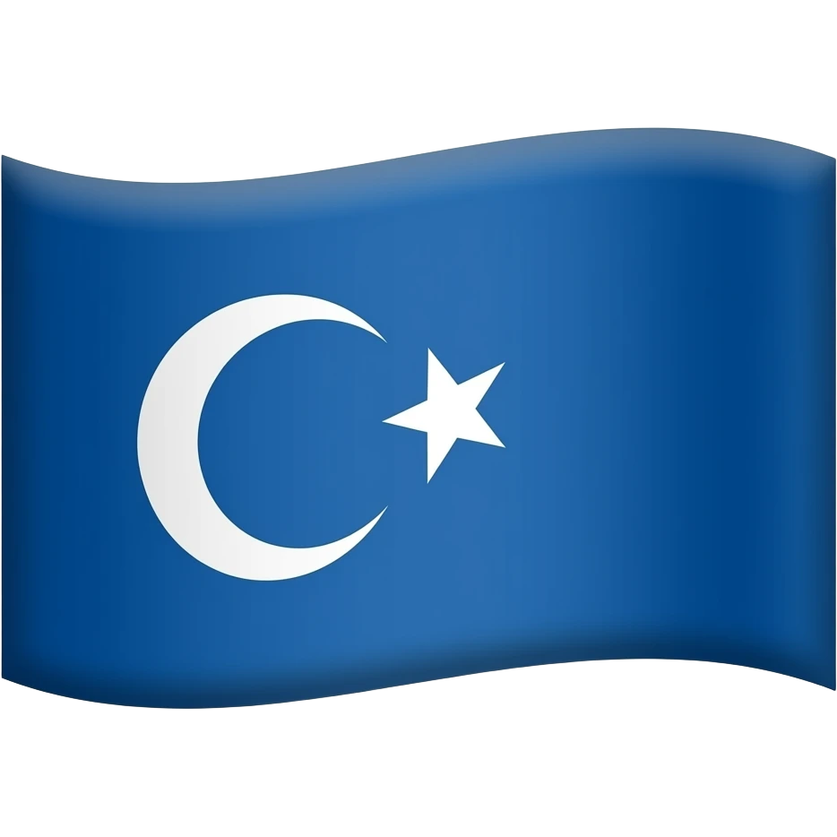 Türk bayrağının mavisi emoji