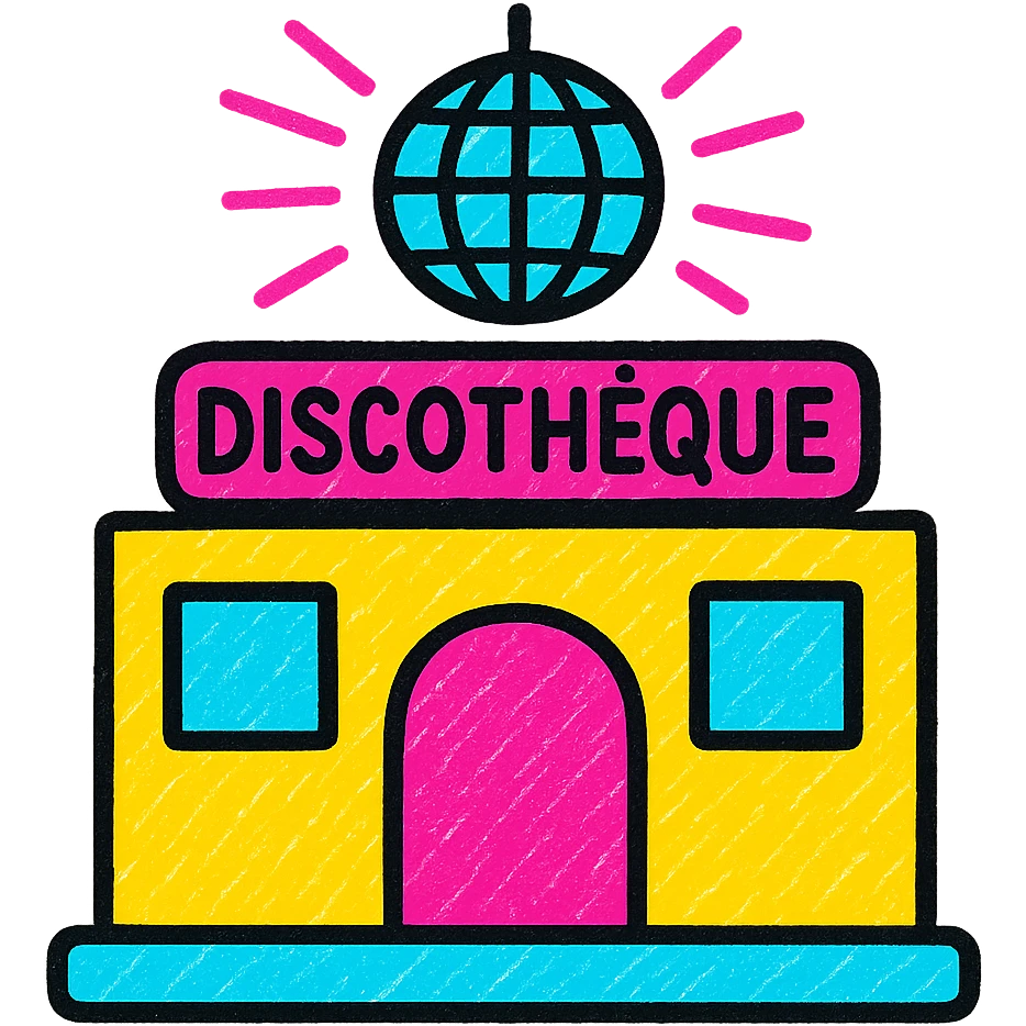 une discothèque emoji