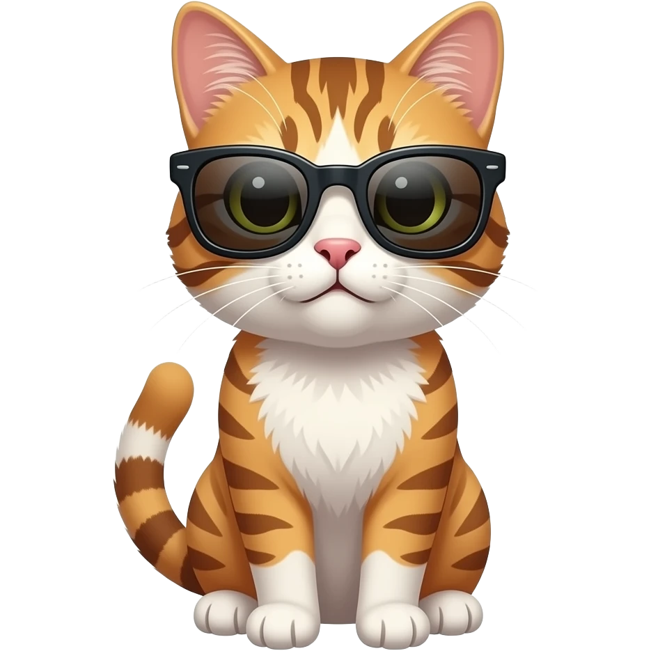 Cat wearing sunglasses emoji
