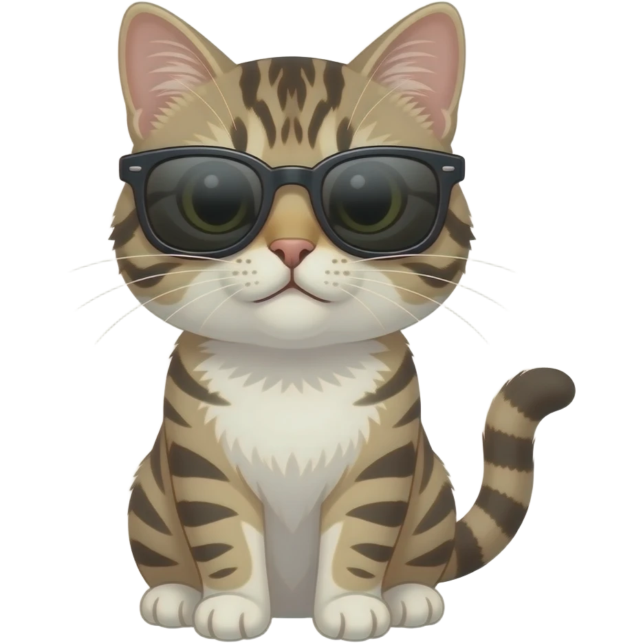 Cat wearing sunglasses emoji