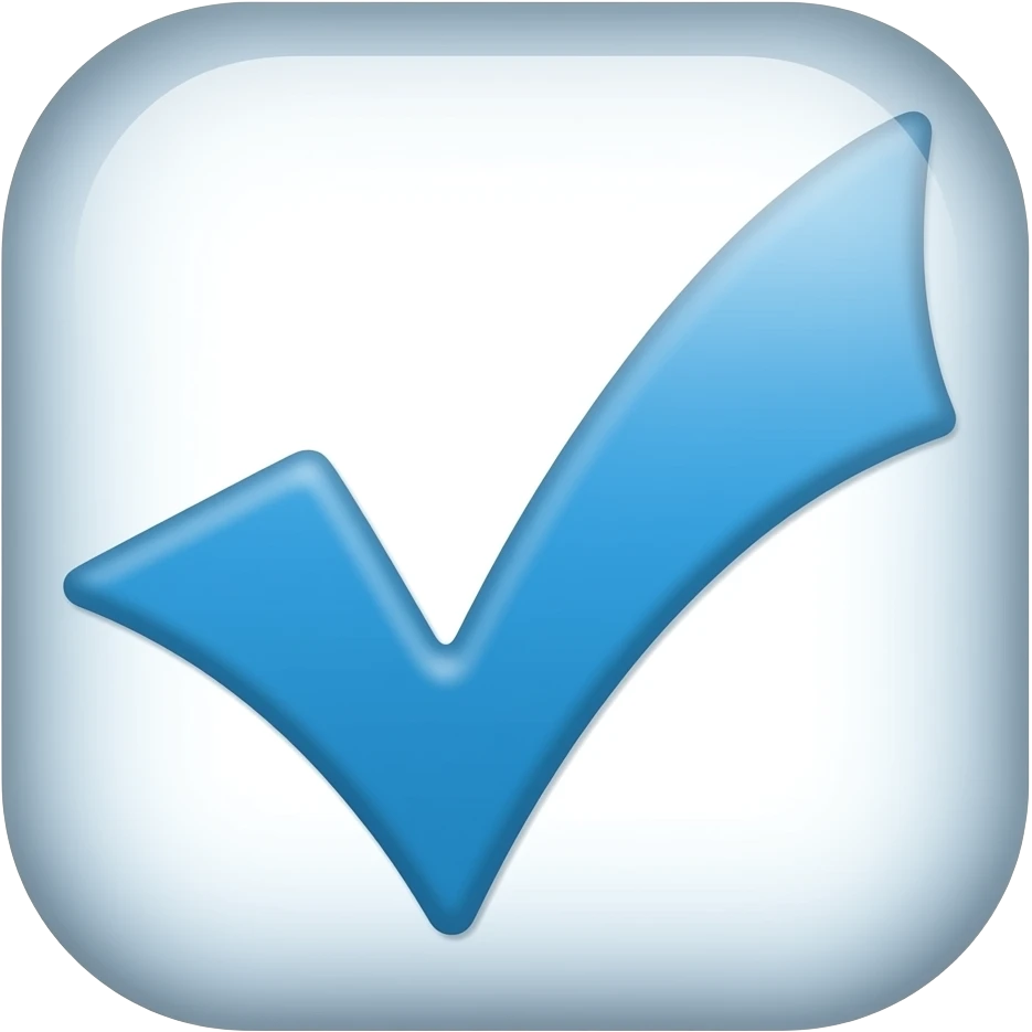 Blue checkmark emoji