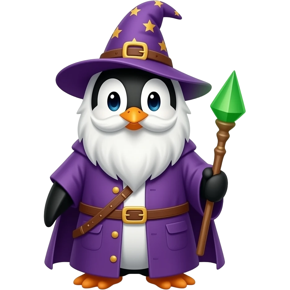 Penguin Wizard emoji
