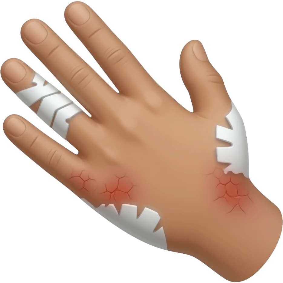 mano herida emoji
