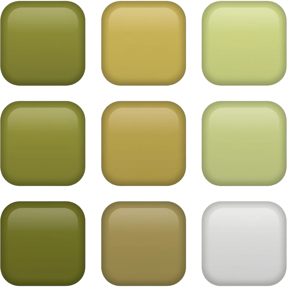 Olive + Tan + White emoji