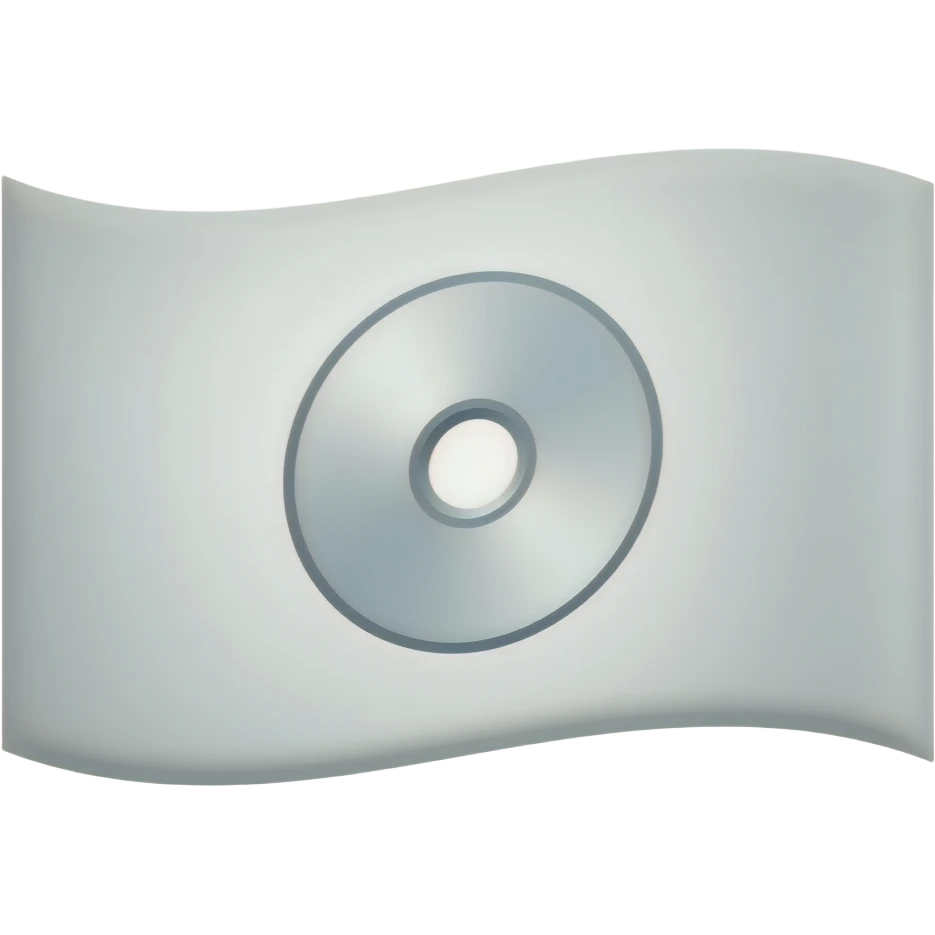 White flag with disk shape on it emoji
