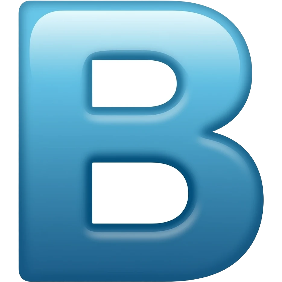 B emoji