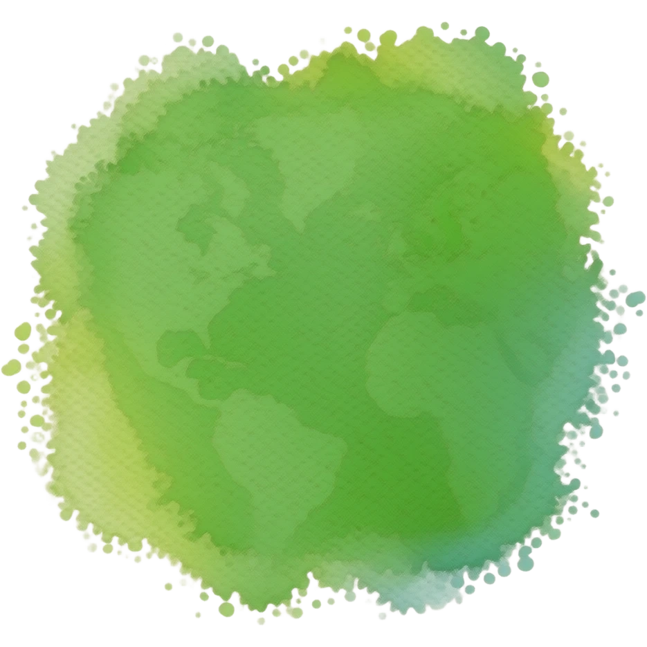 splash Green water color emoji