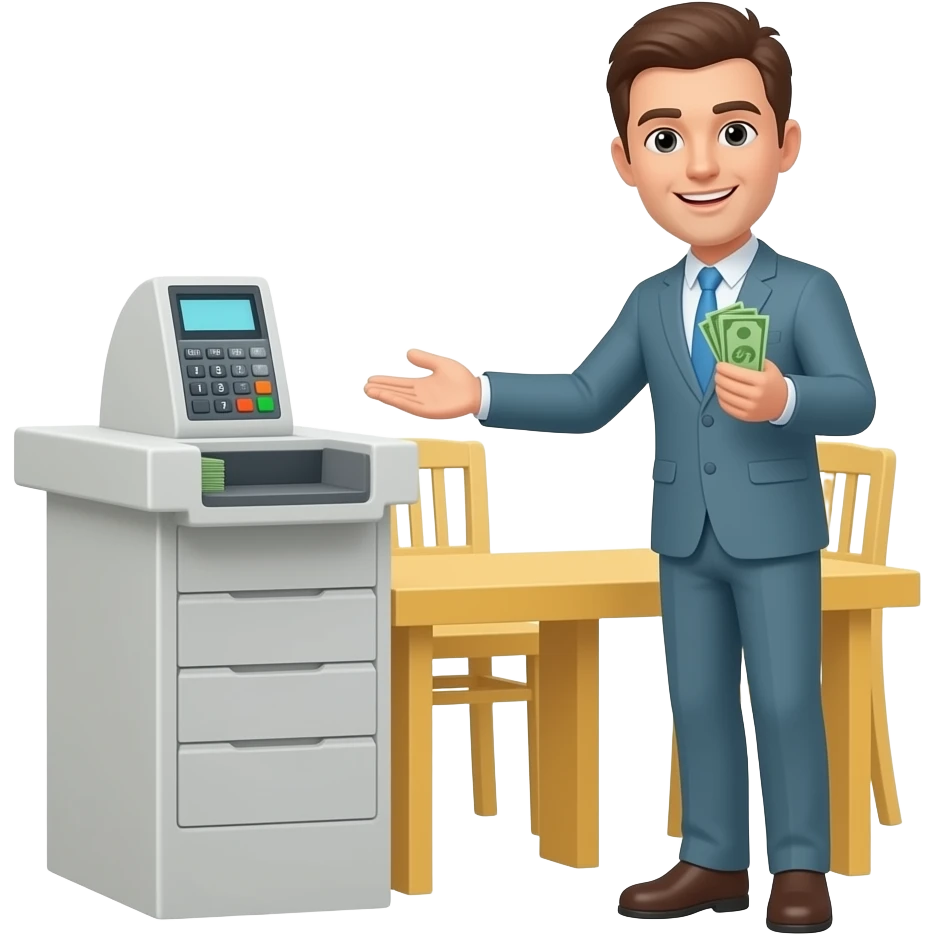 Paying money emoji