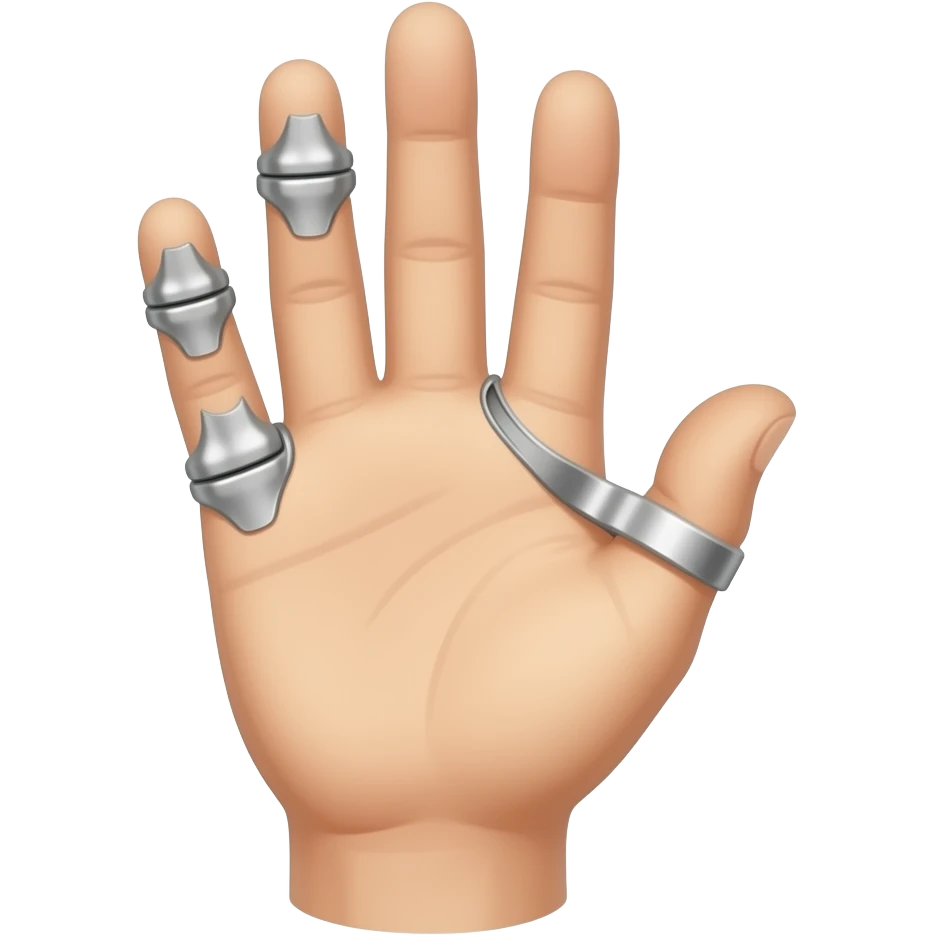 silver ring splint for hypermobile hand emoji