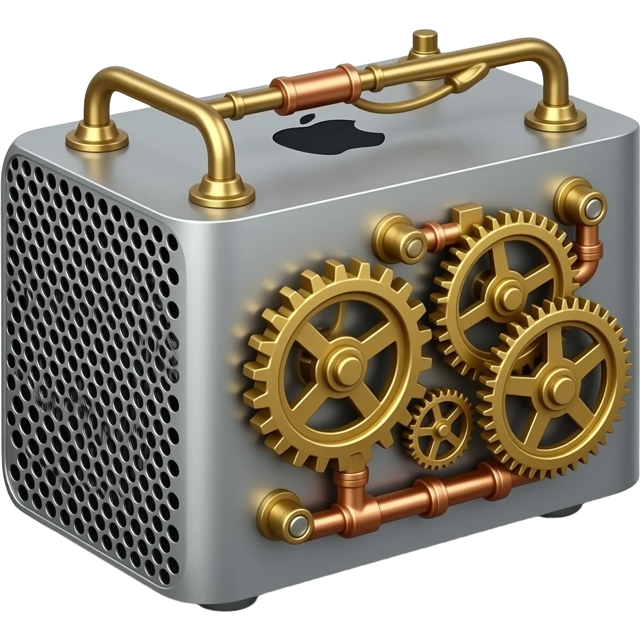 steampunk metal mac mini emoji