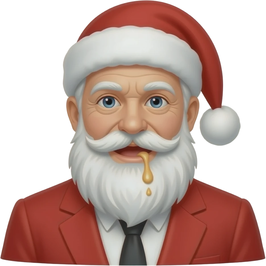 santa puking emoji
