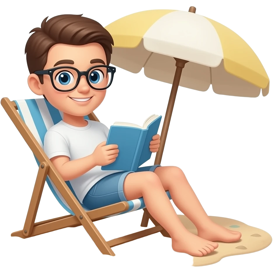beach reading emoji