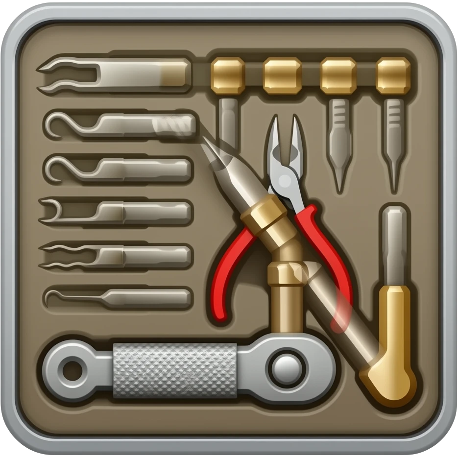 Create a lockpicking kit emoji emoji