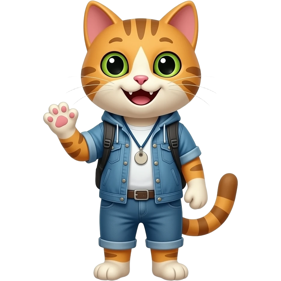 cat programmer smile emoji