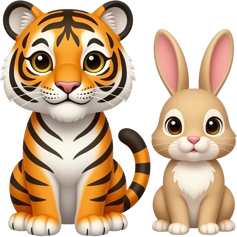 ببر و خرگوش خواهر و برادر emoji