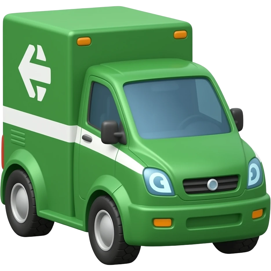 delivery robot green emoji