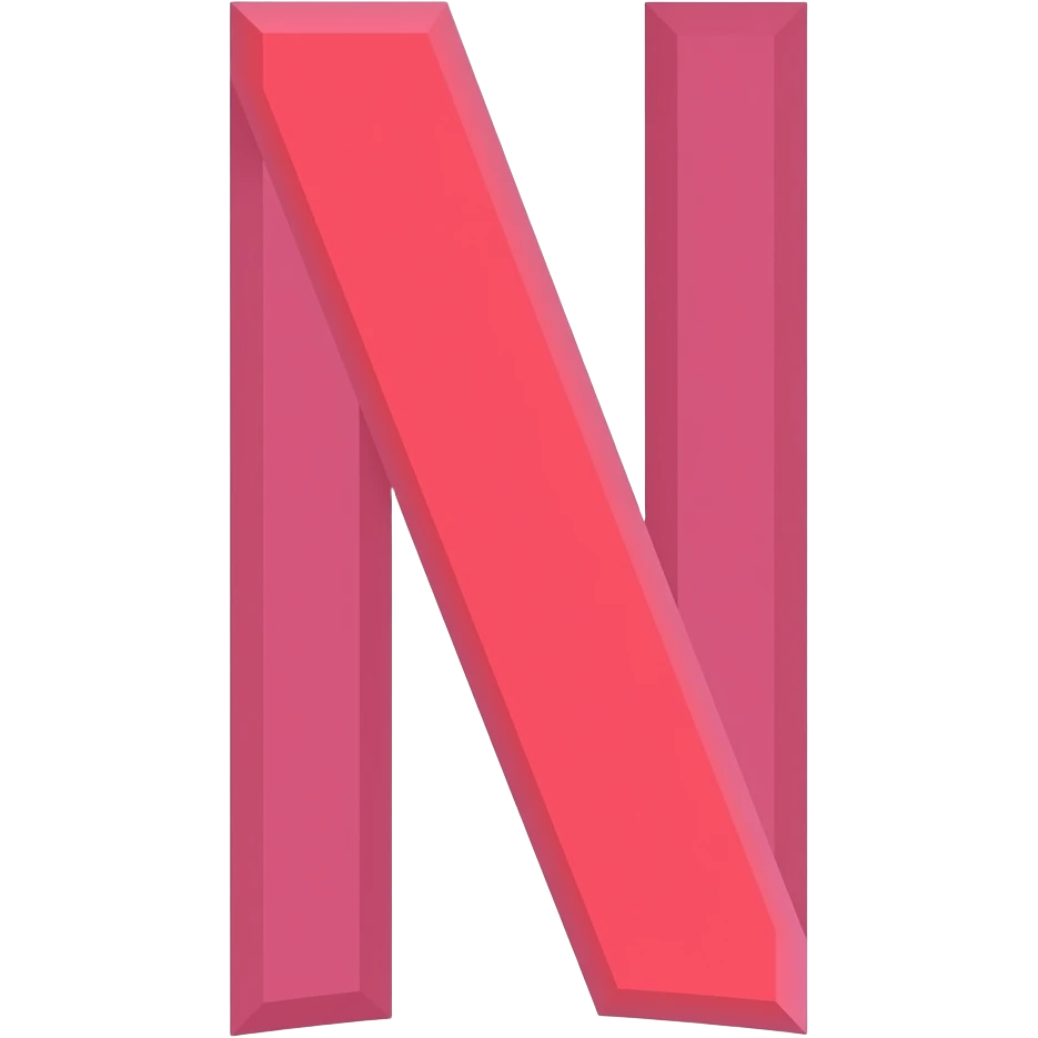 N da Netflix rosa emoji