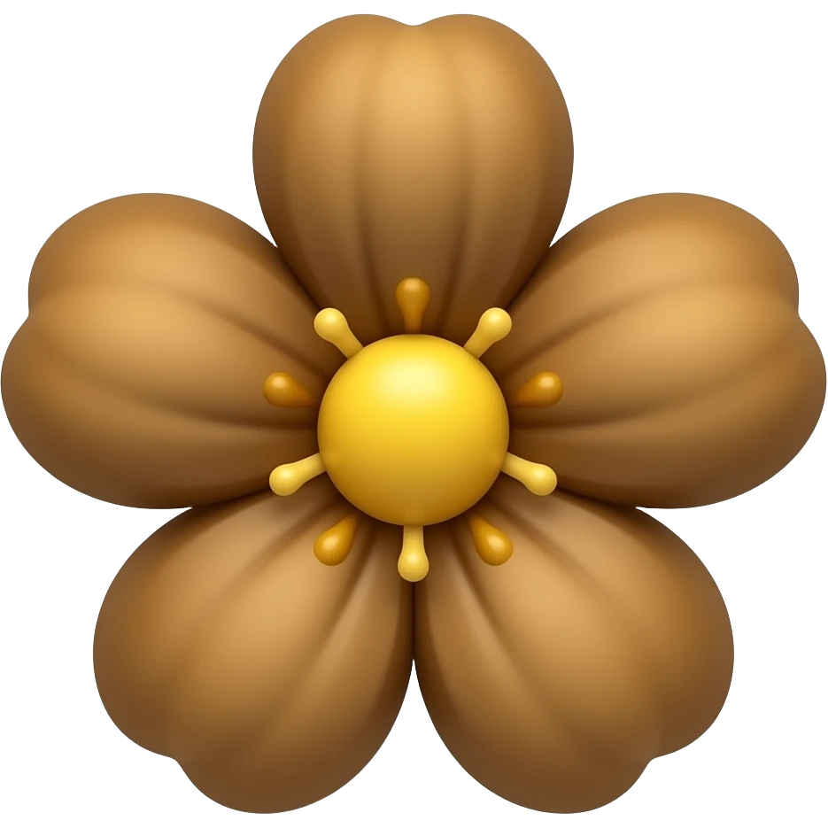 گل قهوه ای emoji