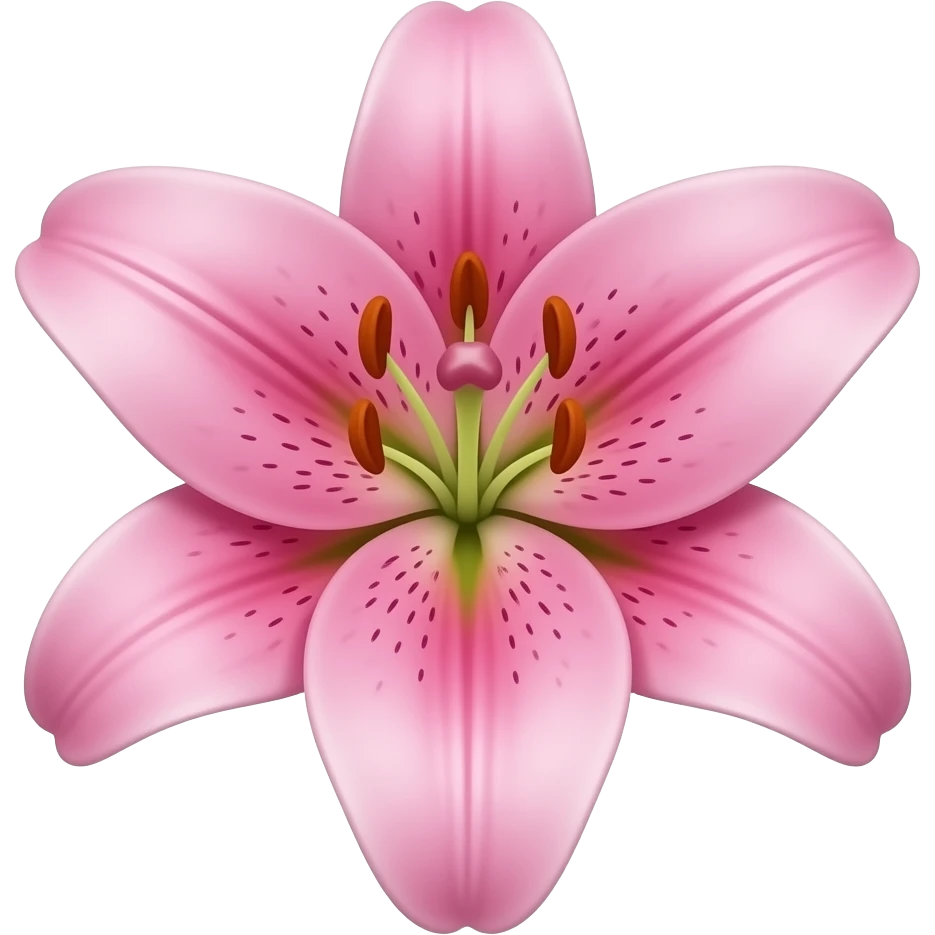pink lily emoji