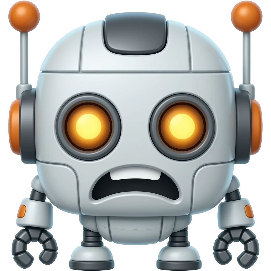 crazy robot emoji