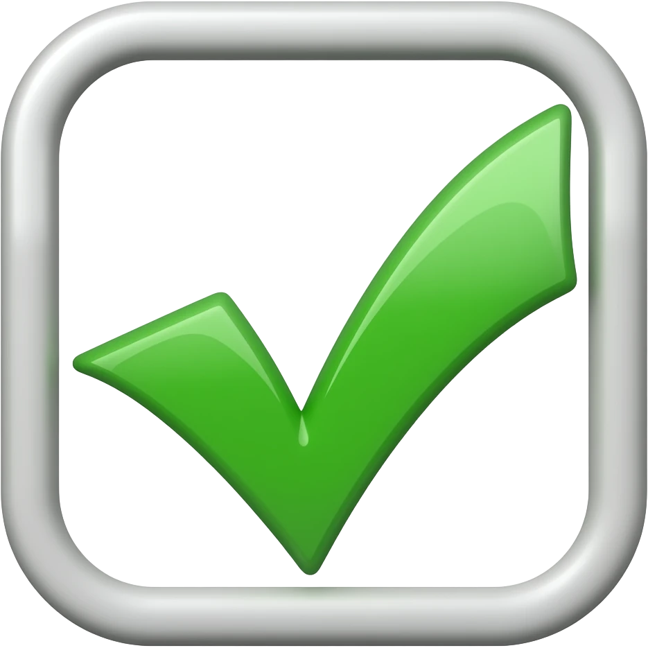 ✓ checkmark emoji