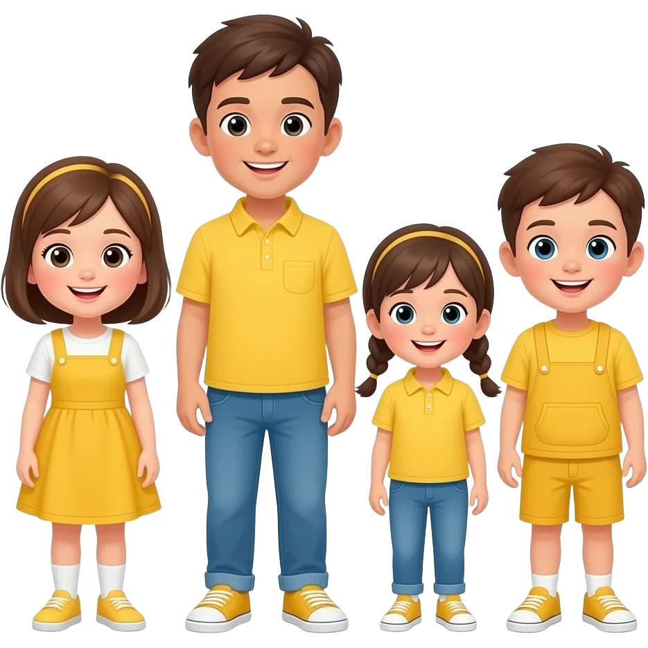 boy kids in yellow emoji