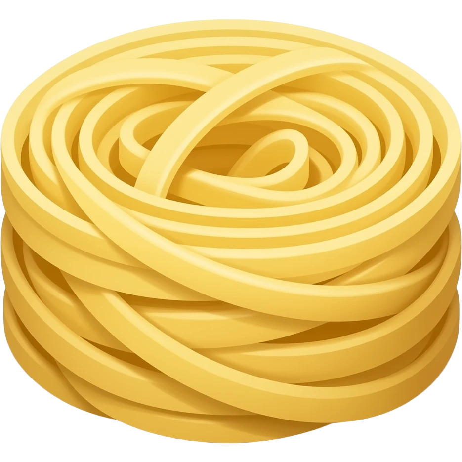 Fettuccine noodles emoji