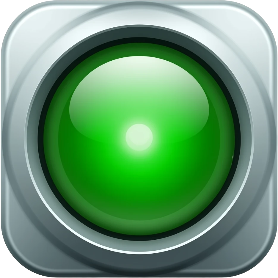 green safety light emoji