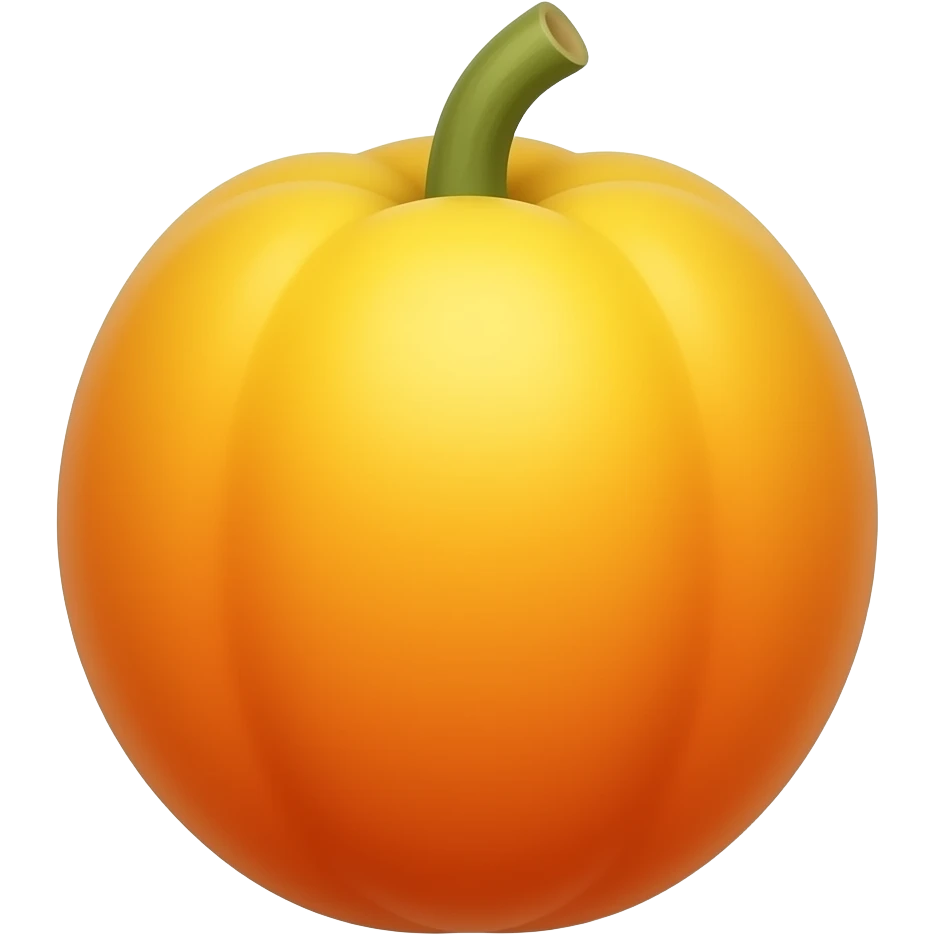 Create a ‘Apple’ style papaya emoji emoji