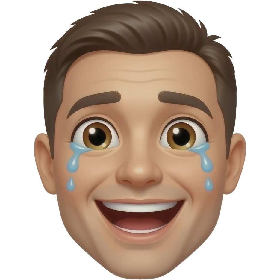 face expressing extreme affection and joy from thinking something is extremely adorable, tears emoji