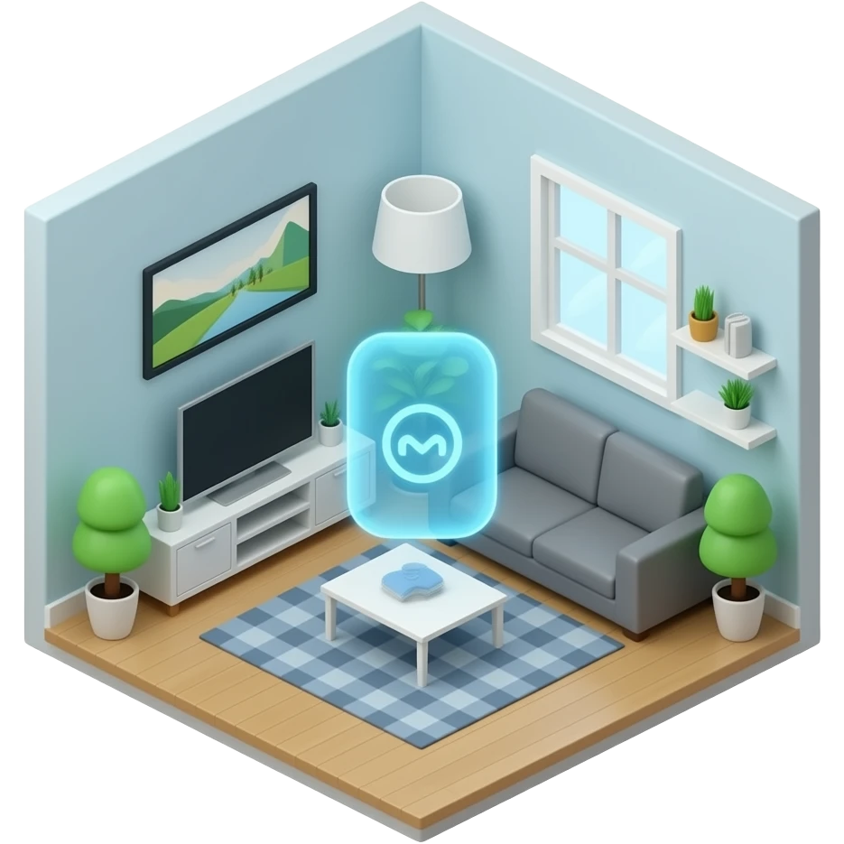 The AI at "Home" Ecosystem 3d home emoji