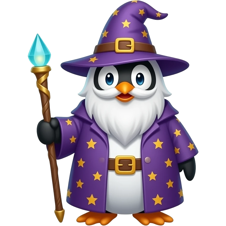 Penguin Wizard emoji