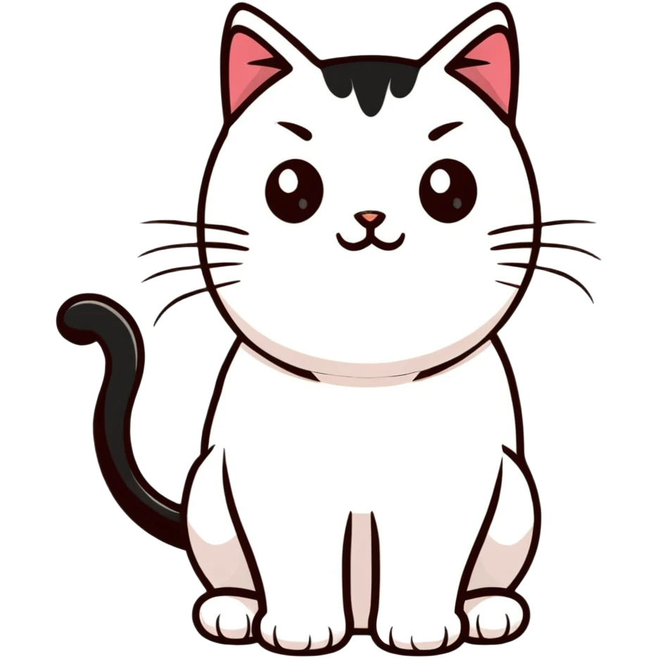 a cute cat emoji