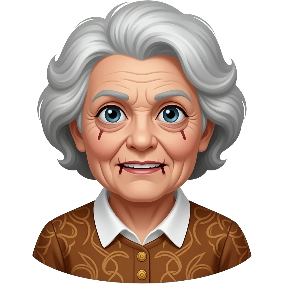 Ürkütücü Büyükanne emoji
