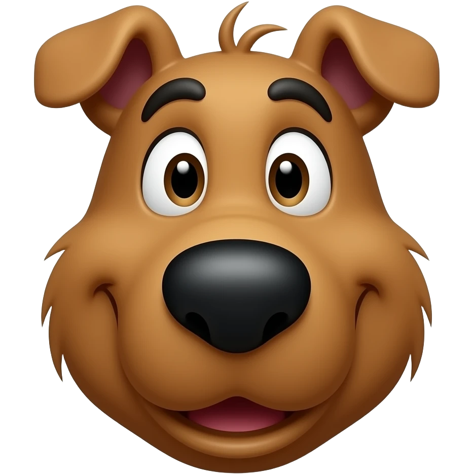 Scooby-Doo face emoji