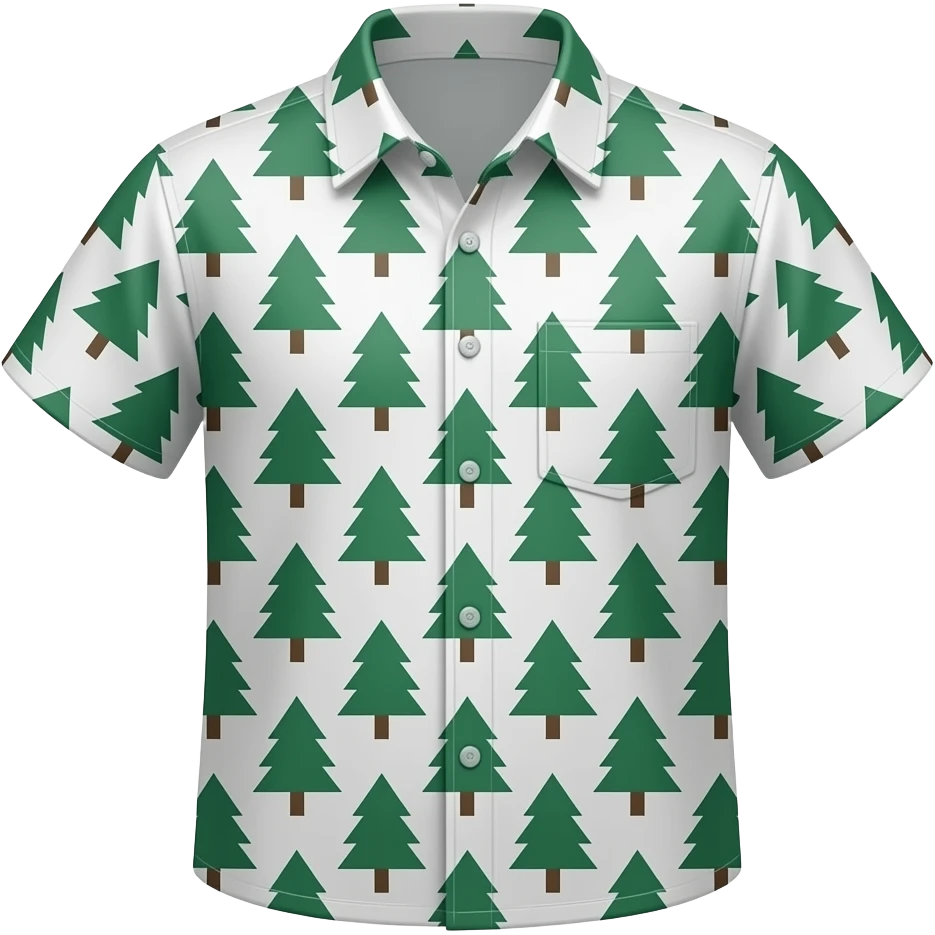 shirt tree pattern emoji
