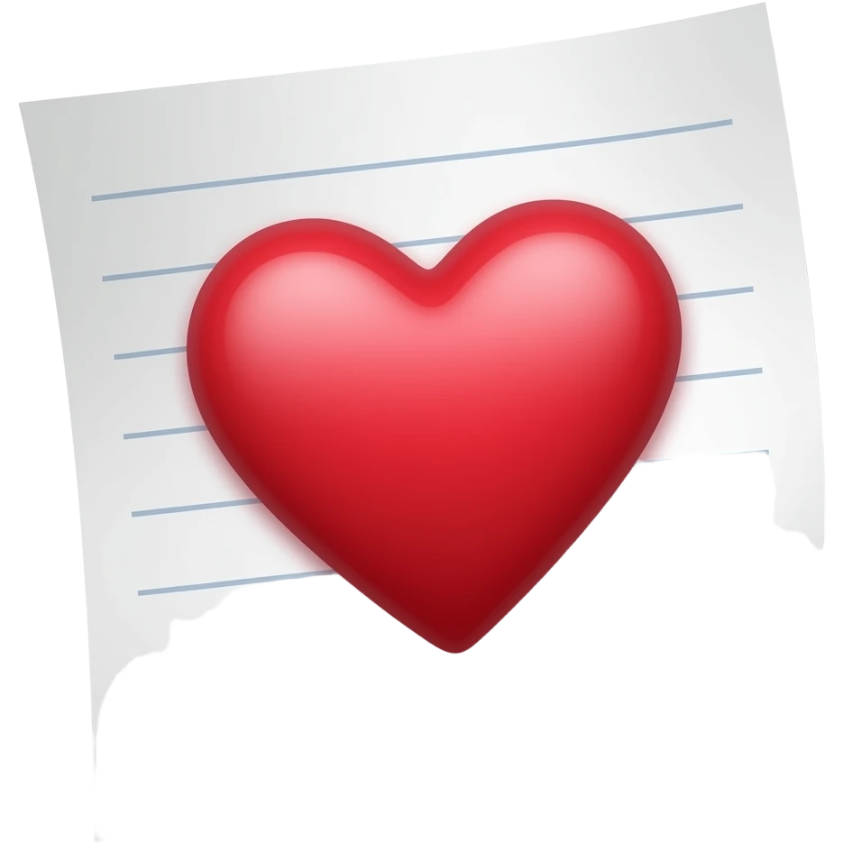 heart uin note emoji